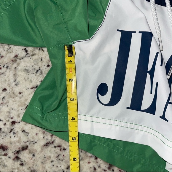 Tommy Hilfiger Jeans Slim Size Small 31” Swim Trunks Green Color Block Short - Picture 7 of 8